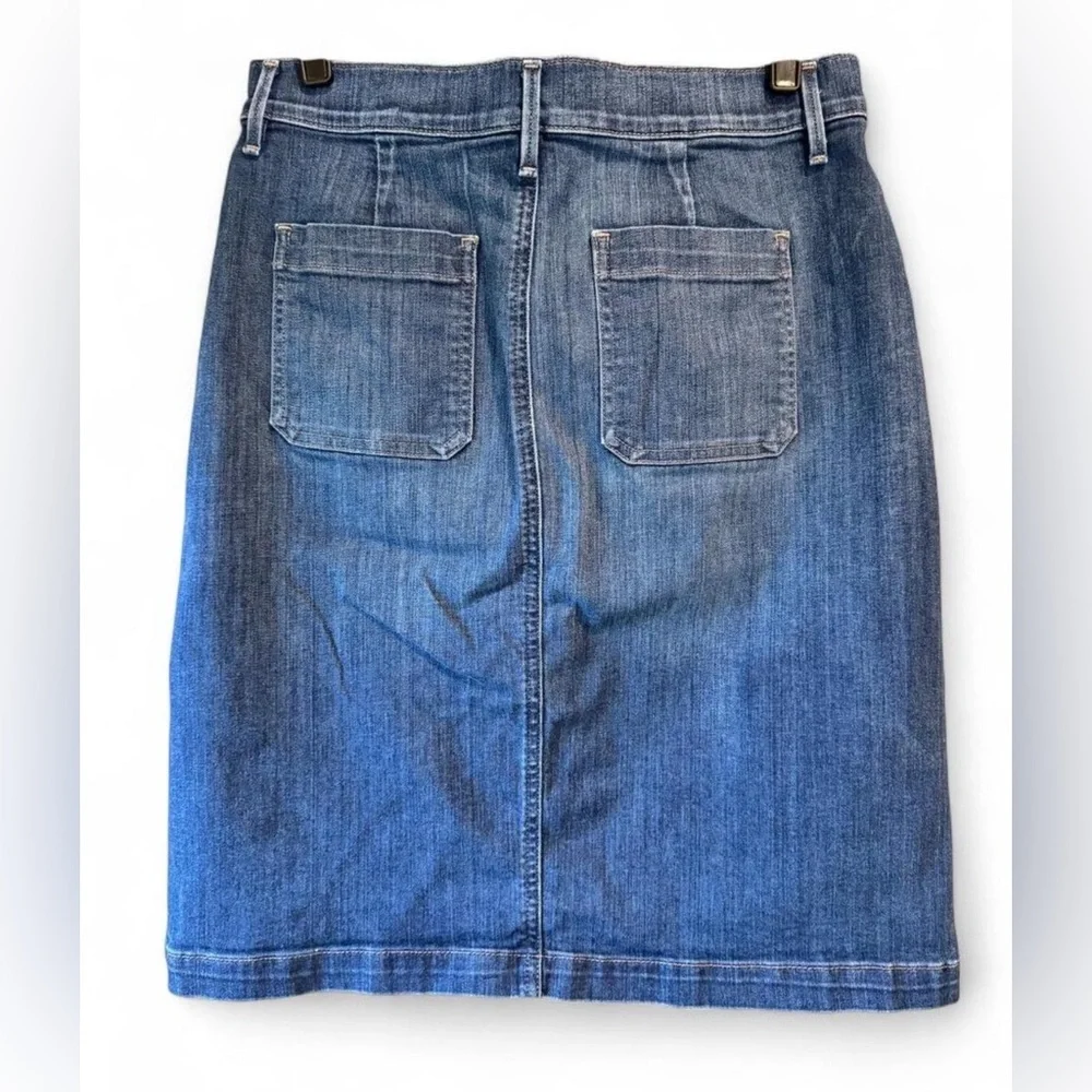LOFT Blue Denim Skirt - Picture 3 of 4